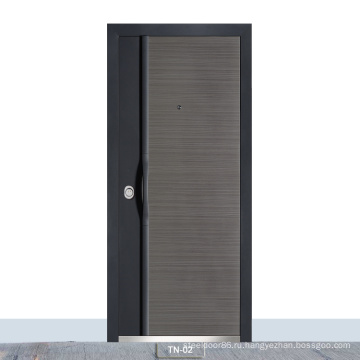 Оптовая торговля стальной входной дверью с новым стилем 2019 года с алюминиевыми полосами